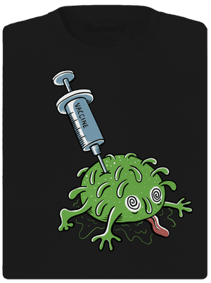 Zapíchlý covid dámské sportovní tričko Black