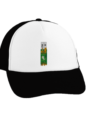 USB city kšiltovka truckerka Black cap