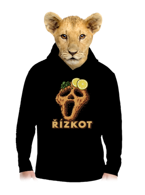 Řízkot dětská mikina klokanka Black