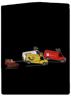 Santa se soby dámská mikina na zip Black