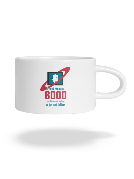 IQ 6000 hrnek makronka White