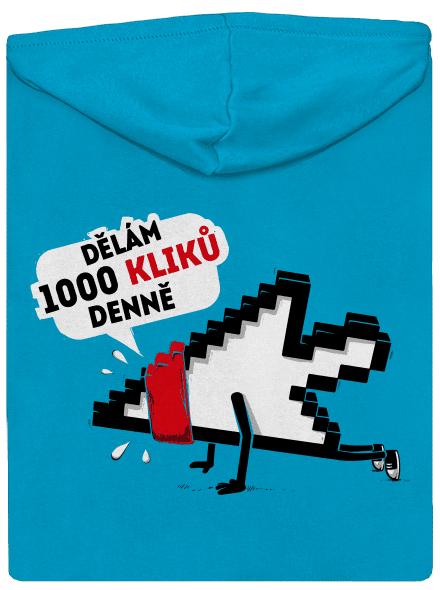 Klikař dámská mikina na zip Blue Atol