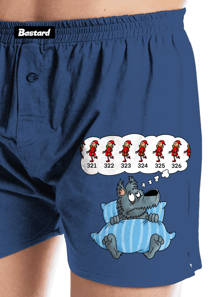 Vlčí nespavost pánské trenky Blue