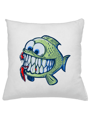 Hladová rybka polštář White