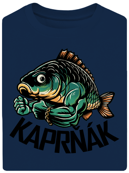 Kaprňák unisex tričko oversized Midnight Blue