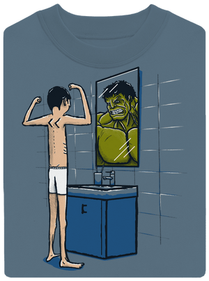 Hulk unisex mikina bez kapuce Nordic Blue