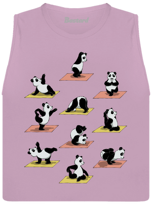 Pandí jóga dámské tílko volné Lilac