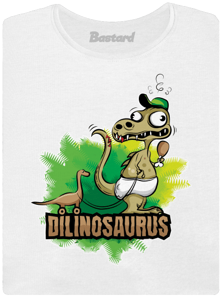Dilinosaurus dámské tričko White