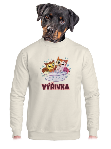 Výřivka unisex mikina bez kapuce Off White