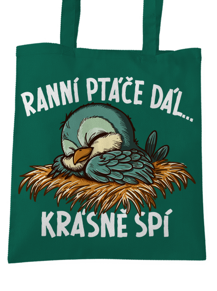 Ranní ptáče spí taška Bottle Green WM