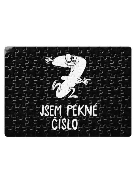 Jsem pěkné číslo puzzle White