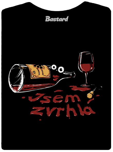 Zvrhlá dámské tričko premium Black