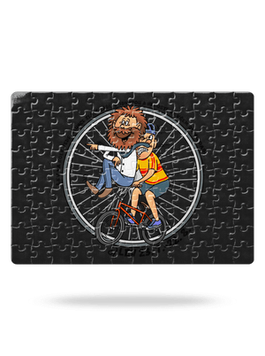 Cyklistický horoskop: Lev puzzle White