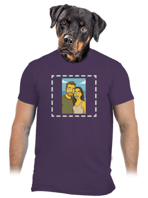 Simpsonovi z vlastní fotky pánské tričko Urban Purple