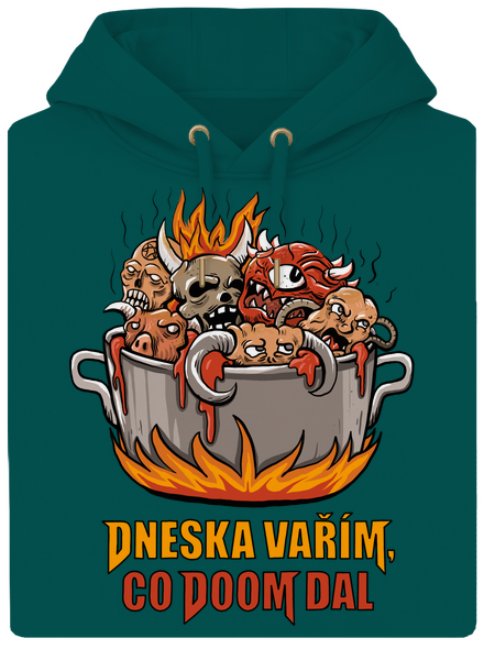 Co Doom dal unisex mikina premium Emerald Green