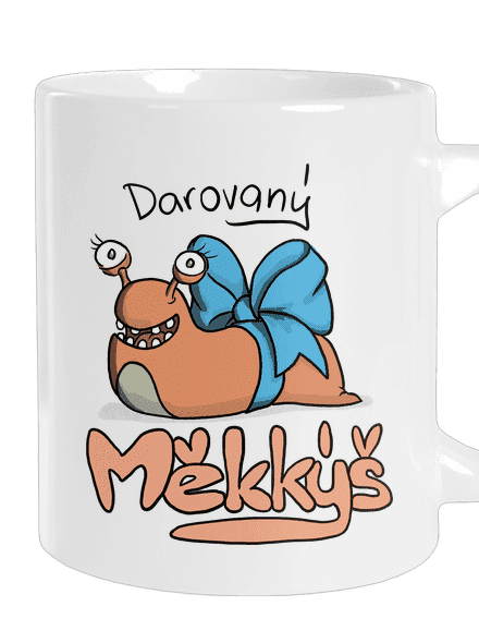 Darovaný měkkýš velký hrnek White