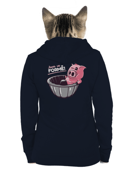 Ve formě dámská mikina na zip Navy Mal