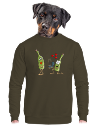 unisex mikina bez kapuce