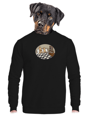 unisex mikina bez kapuce