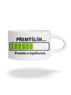 Přemýšlím hrnek makronka White