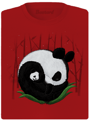 Dvě spící pandy dámské sportovní tričko Red Mal