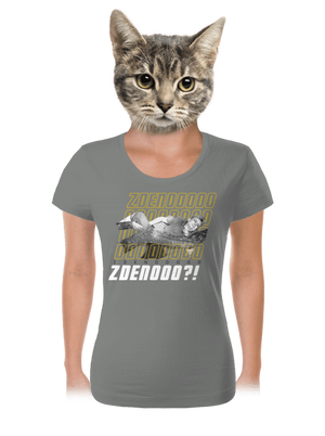 B18: Bába pod kořenem dámské tričko Dark Gray Melange