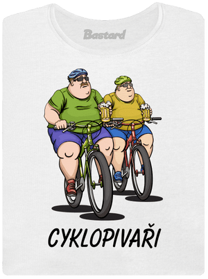 Cyklopivaři dámské tričko s lemem White