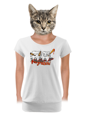 dámské tričko s lemem