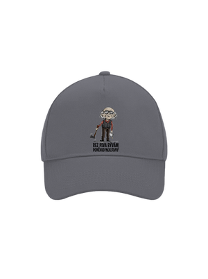 Neklidný bez piva kšiltovka baseballka Graphite grey