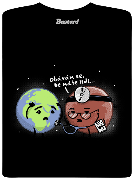 Diagnóza pánské dlouhý rukáv Black