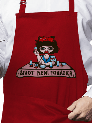 Sněhurka zástěra Red