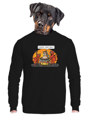 unisex mikina bez kapuce