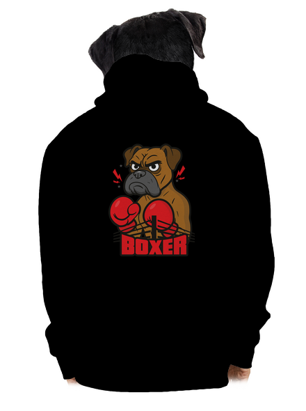 Boxer pánská mikina na zip Black