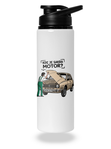 Kde je motor? lahev na vodu White