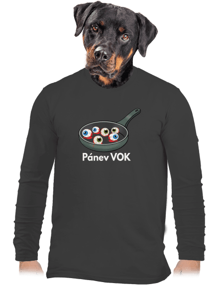 Pánev vok pánské dlouhý rukáv Dark Grey