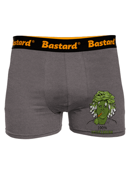 100% vegetarián boxerky Gray Melange
