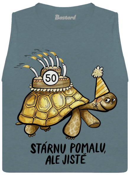 Stárnu pomalu dámské tílko volné Heather Deep Teal
