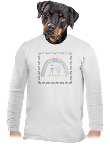 Dětské kresby - nahraj vlastní pánské dlouhý rukáv White