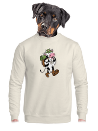 unisex mikina bez kapuce