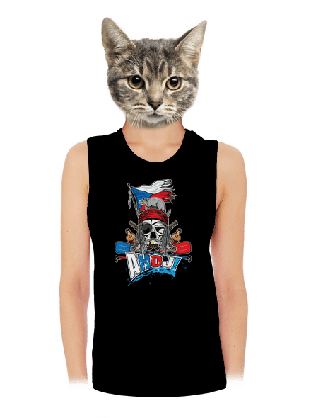 Ahoj dámské tílko volné Black