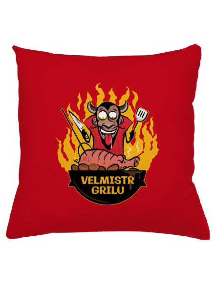 Velmistr grilu polštář Red