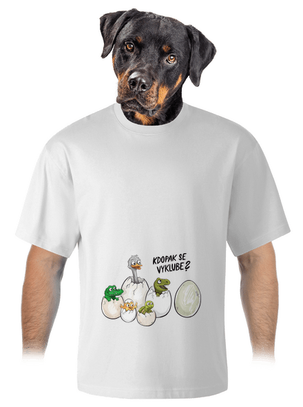 Kdopak se vyklube? unisex tričko oversized White
