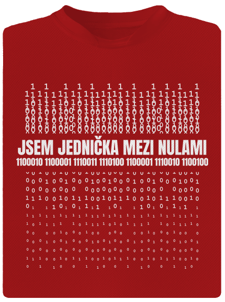 Jednička mezi nulami pánské sportovní tričko Red Mal