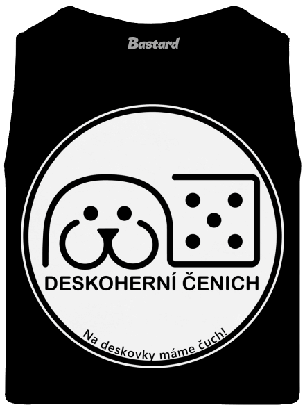Deskoherní čenich pánské tílko Black