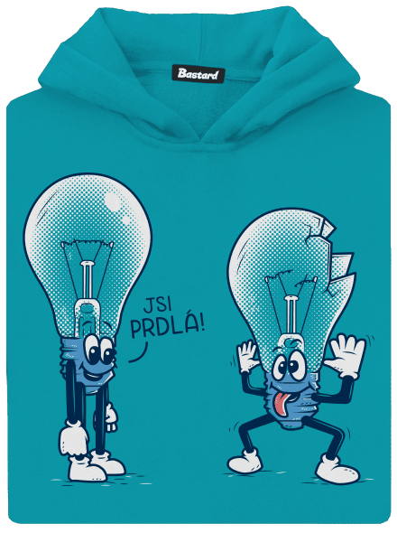 Prdlá dětská mikina klokanka Hawaiian Blue