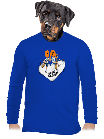 Na obláčku pánské dlouhý rukáv Royal Blue