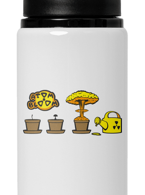 Atomový květ lahev na vodu White