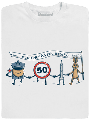 Nepřátelé řidičů pánské dlouhý rukáv White