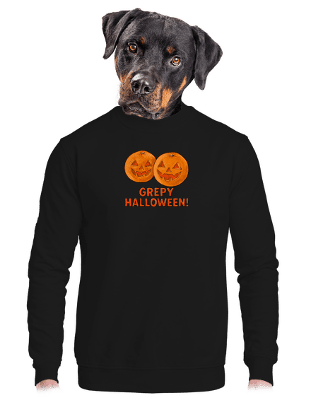 Grepy Halloween unisex mikina bez kapuce Black