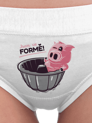 Ve formě dámské kalhotky White